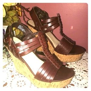 Steve Madden Ammanda Leather Wedges
